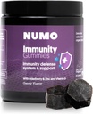 Numo Elderberry Gummies - Immune System Support with Antioxidants Supplement - Complete Formula with Sambucus Fruit, Vitamina D3, Zinc, Vitamina C, Probióticos - Orgánico, Vegan & Kosher - 60 Conde