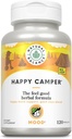 Natural Balance Happy Camper - Feel-Good Mood Support Suplemento - Gotu Kola, Passion Flower, y Kava Kava Capsules - Garantía de 60 días (120 Conde)