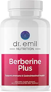 DR. EMIL NUTRITION Berberine 500mg Capsules | Cinnamon Supplement | MTC Oil & Milk Thistle | Berberine HCL | Made in The USA | 30-Day Supply