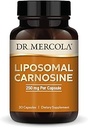 Dr. Mercola Liposomal Carnosina, 250mg Por Cápsula, 30 Serviciones (30 Cápsulas), Suplemento dietético, apoya la salud metabólica, no GMO