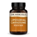 Dr. Mercola Liposomal Carnosina, 250mg Por Cápsula, 30 Serviciones (30 Cápsulas), Suplemento dietético, apoya la salud metabólica, no GMO