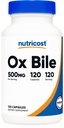 Nutricost Ox Bile Capsules 500mg Por Serving (120 Capsules) - Gluten Free &amp; Non-GMO