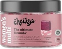 CHEWSY Women's Multivitamin - Immune & Energy Support - 23 Nutrients Incluidos A, B12, C, Folic Acid, Probiotics, Biotin, Cranberry - 30-Day Supply
