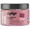 CHEWSY Women's Multivitamin - Immune & Energy Support - 23 Nutrients Incluidos A, B12, C, Folic Acid, Probiotics, Biotin, Cranberry - 30-Day Supply
