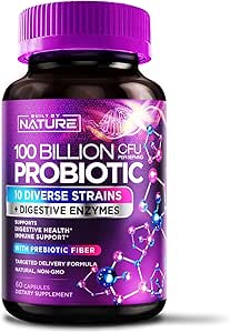 90 Billion CFU Probiotic - Daily Digestive Gut Health Supplement for Men &amp; Women - Lactobacillus acidophilus, Bifidobacterium & Prebiotics - Non-GMO, Gluten & Dairy Free, Shelf-Stable - 60 cápsulas