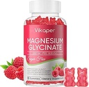 Magnesium Glycinate Gummies Sugar Gratis,Magnesium Potassium Suplemento con Vitamina D3,B6 a Durmiente,Estresa,Muscle Relief,Nerve Health Support for Adults,180 Raspberry Flavor Gummy