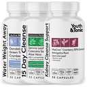 Total Body Cleanse Detox for Women &amp; Hombres to Flush Out Residual Waste & Excess Water Weight ¦ Colon Kidney Urinary Tract & Fluid Loss Support ¦ Diuretic Pills for Belly Bloat &amp; Swelling to Feel Lighter