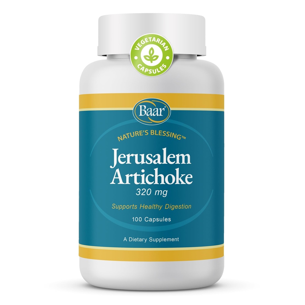 Baar Organic Jerusalem Artichoke, 320 mg, 100 Capsules