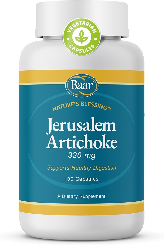 Baar Organic Jerusalem Artichoke, 320 mg, 100 cápsulas