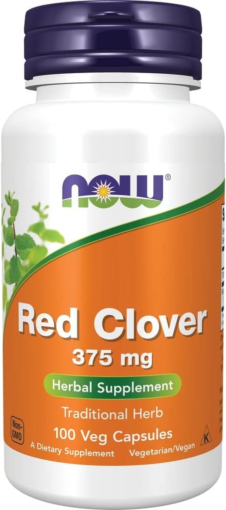 Ahora Alimentos Rojo Clover 375 Mg 100 Caps