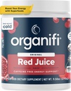 Organifi Red Juice - Energy Powder reduce las cenizas de la tarde y aumenta la digestión y el sistema inmunitario, 30 servicios