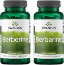 Swanson Berberine - Estándarizado 97% Berberine HCl- 400mg Cada - 60 cápsulas 2 botellas