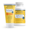 Glutathione Liposomal (450mg) + Colostrum &amp; Mushrooms Suplemento para Immune Support - Immunity Duo mejorado - Tri-Fortify Orange + Factor de transferencia Multi-Inmune (2 Juego de piezas)
