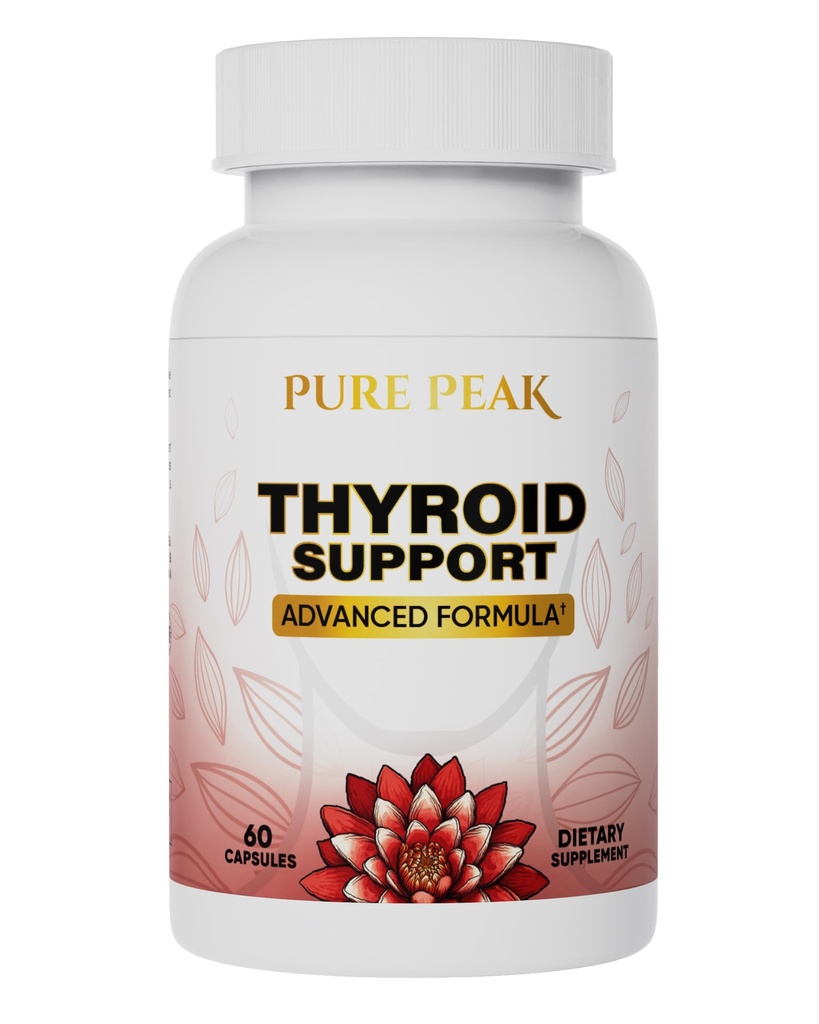 Apoyo a la tiroides Suplemento- Función metabólica, Energía > Enhancer Mood - Iodine de Kelp, Ashwagandha, Vitamina B12, Inositol, Ginseng, Magnesium - 60 cápsulas para hombres &amp; mujeres