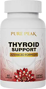 Apoyo a la tiroides Suplemento- Función metabólica, Energía > Enhancer Mood - Iodine de Kelp, Ashwagandha, Vitamina B12, Inositol, Ginseng, Magnesium - 60 cápsulas para hombres &amp; mujeres