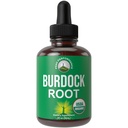 Peak Performance USDA Organic Burdock Root Liquid Drops Suplemento. Tintura de Extracto Vegano para Mujeres y Hombres. Hierba de aceite de raíz de Burdock orgánico. Cero Azúcar, Gluten Suplementos Gratis