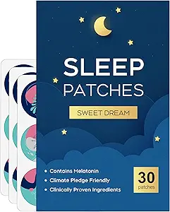 Patches de sueño, 30 Pack Upgraded Deep Sleep Patches para adultos, All Natural Deep Patch, para hombres y mujeres, altamente respirable y adecuado para el clima caliente, fácil de usar que dura toda la noche
