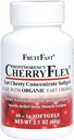 FruitFast CherryFlex 100% Red Tart Organic Cherry Concentrate Suplemento - Chewable Softgel - 60 Cuenta - No GMO y Gluten Libre - promueve la función conjunta saludable*