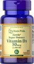 El orgullo de Puritan Sunvite Super High Potency Vitamin D3 2000IU 100 Softgels