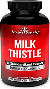 Rebote Divino Carga de Leche Pura Suplemento - Un Potente 1200 mg Suplemento de Carga de Leche con Extracto Concentrado 4X (Standardized) 120 Capsules Vegetarianos