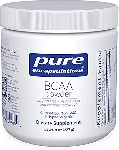 Pure Encapsulations BCAA Powder peru Hypoallergenic Supplement to Support Muscle Function During Exercise TEN 8 Ounces