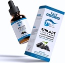 Lion's Mane - Shilajit - Ashwagandha - Bacopa Monnieri Liquid Drops | for Stress, Memory Booster,Focus | All Natural Ingredients 1Fl Oz (1)