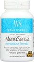 MenoSense por factores naturales, suplemento natural para ayudar a mejorar los síntomas de la menopausia, vegano, no transgénico, 90 cápsulas