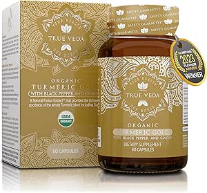 Cápsulas de Curcumina Turmérica Orgánica - Incluye extractos de jengibre orgánico y pimienta negra ← Certified Orgánica por USDA TEN 100% Natural Herbal Suplemento TEN 60 Píldoras