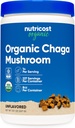 Nutricost 100% Organic Chaga Mushroom Powder 8oz (227 Servings) - Certified USDA Organic, Gluten Free &amp; Non-GMO
