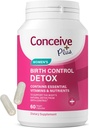 PLUS CONCEIVE Suplemento Detox - Vitaminas Prenatales Mejores para Mujeres - Apoyo Saldo hormonal &amp; Salud Ovárica - Esencial para Mujeres Tratando de Concebir - Suplementos dietéticos - 60 cápsulas