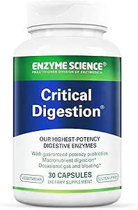 Enzyme Science Critical Digestion - Enzimas digestivas y probioticos - 30 cápsulas