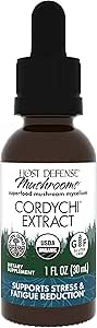 Host Defense CordyChi Extract - Energy &amp; Immune Support Supplement - Cordyceps & Reishi Mushroom Supplement for Relaxation &amp; Respiratory Support - Aids Against Tiredness - 1 fl oz (30 Servings)*