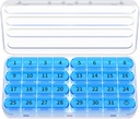 Zoksi Monthly Pill Organizer 1 Times a Day, 30 Day Pill Box Organizer,One Month Pill Case for Travel, 31 Day Daily Medcine Container for Vitamins, Supplement & Medication
