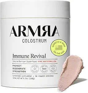 ARMRA ColostrumTM Powder ← Vine Watermelon ← Gut Health " Bloating  durable Skin " Hair TEN Immunity ANTE Keto, Gluten " Fat-Free TEN 90 Servings
