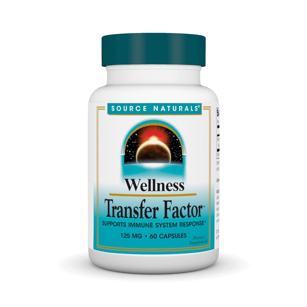 Fuente Naturals Factor de Transferencia de Bienestar, Soporta Respuesta del Sistema Inmune* 125mg, 60 cápsulas