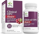 OPC naturalmente clínico Corazón - Suplemento de salud cardíaca con Magnesio, Vitamina B6, Extracto de semillas de uva - Suplemento dietético para la circulación de la salud de la arteria - 60 cápsulas