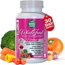 Multivitamina entera de alimentos para mujeres Vitamina Multi con folato, Metil B12, Vitaminas, Minerales, Probióticos y Omegas, Vegan, No GMO- 90 cápsulas (1) (1)