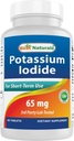 Best Naturals Potasio Iodide 65 mg - Suplemento dietético, 60 Tabletas (60 Cuenta (Pack of 1)) (12)