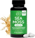 Happy Healthy Hippie Sea Moss Gel Capsules 3000 mg (1 Daily) – Inmunity, Energy Boost " Digestive Support ← Wildcrafted Irish Seamoss Pills, Burdock Root, Bladderwrack tención Made in USA, Vegan, 60 Ct