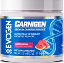 Evogen Carnigen - Premium Carnitine Powder ← Apoya Metabolismo Gordo " Promueve la recuperación Silencioso libre L Carnitine Suplemento Matrix con Acetyl L-Carnitine  durable Watermelon  50 Servings