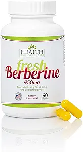 Salud Como Ought To Be Fresh Berberine 450mg Suplemento Silencio Contiene Sólo Berberine Silencio No Preservatives ← 60 Capsules