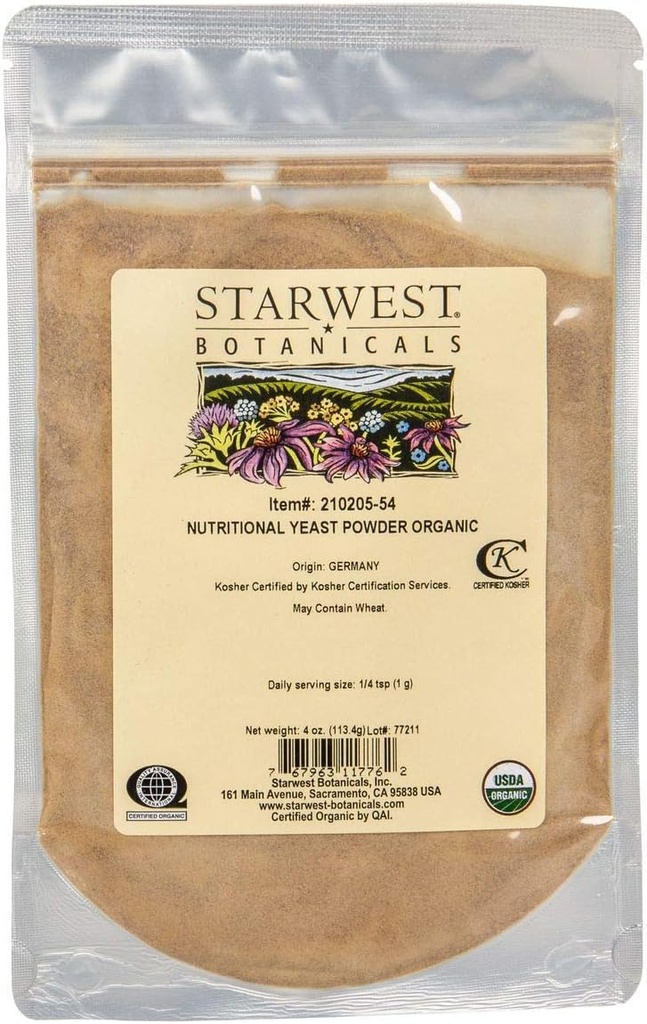 Polvo de levadura orgánica - 4 oz
