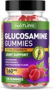 Glucosamine Gummies with Vitamin E - Advanced Joint Support Gummy Supplement, High Potency Antioxidant, Comfort for Back, Knees, Hands - 120 Gummies