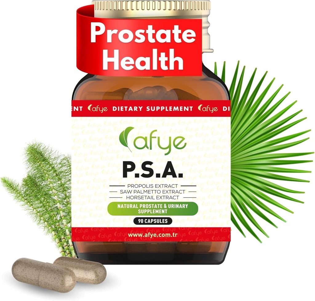Saw Palmetto Prostate Supplement for Men-Prostate Health " with Propolis Extract " Horsetail Reduce Swelling Enhance Urinary Bladder Capacity 90 Capsules (Pack of 1)