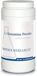 Biotics Research L Glutamine Powdered Formula, 3g/Serving, Gastrointestinal Health, Gut Lining Support, Optimal Muscle Support, Lean Muscle, Antioxidant Activity, 17.9 Ounces 166 Servings