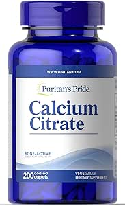 Citrato de calcio de Puritan 200 Mg, 200 Conde