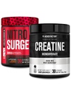 Fábrica de Jacked NITROSURGE Suplemento Pre Workout (Orange Pineapple, 30 Servings) &amp; Creatine Monohydrate Powder (Unflavored, 30 Servings)