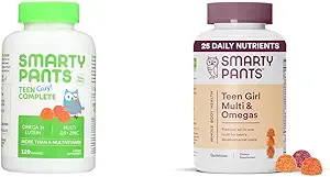 SmartyPants Teen Guy Multivitamin Gummies: Omega 3 Fish Oil (EPA/DHA) & Teen Girl Multivitamin Gummies: Omega 3 Fish Oil (EPA/DHA)