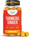 Suplemento Turmérico - Complejo de Curcumina C3 + Bota de jengibre para Gut & Conjunto de Salud - Suplemento Natural de Curcumina Suplemento 95% Curcuminoides. Contiene 260mg Extracto Tumérico. 60 Mango Flavor Turmeric Gummies