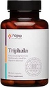 Prajna Ayurveda Triphala del Dr. Chaudhary con Amla, Haritaki & Bibhitaki es una fórmula rejuvenecedora que se utiliza tradicionalmente para la digestión adecuada " Eliminación, Vegan, libre de gluten, libre de soja, orgánica